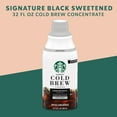 thumbnail image 4 of (2 pack) Starbucks Sweetened Signature Black, Cold Brew Coffee Concentrate, Iced Coffee, 32fl oz, 4 of 19