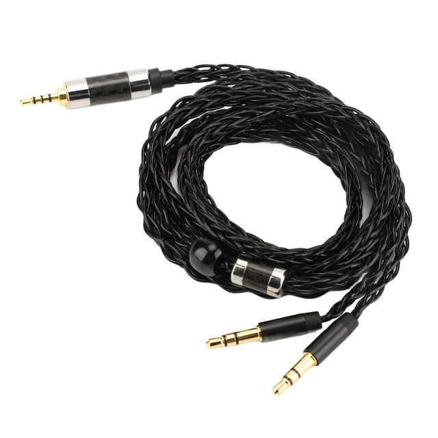 Headset Cable Replacement, Headphone Cable Professional Silver Plated 8 Core For Headset