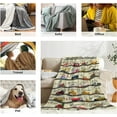 thumbnail image 7 of Yibo Farm Animals Print Blanket Flannel Soft and Comfortable Anti-static Bed Sofa Blanket, 7 of 7