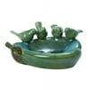 Ceramic Bird Basin 12 Inches Width, 5 Inches Height