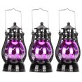 thumbnail image 1 of Lámpara de 3 piezas de luces de decoración retro linterna LED sin llama con pilas lindo y exquisito adorno de luz decorativa juego de regalo para boda fiesta porche, 1 of 8