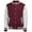 Burgundy / Heather Gray, variant on Awdis  Varsity Jacket