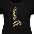 thumbnail image 4 of Inktastic Leopard Print Letter L Women's Plus Size T-Shirt, 4 of 5