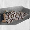 thumbnail image 6 of Chocolate Soft Flannel Fleece Throw Blanket, Cupcake Muffin Donuts Cookie Candy Bakery Pastry Sweets Pattern, Cozy Plush for Indoor and Outdoor Use, 60" x 80", Maroon Brown Burgundy, by Ambesonne, 6 of 6