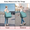 thumbnail image 5 of Blue Daisy Flower Pattern Travel Tote Bags for Women Carry On,Large Weekender Bags for Women Travel,Multi Functional Duffle Bag for Work,Shopping,Sports, 5 of 5