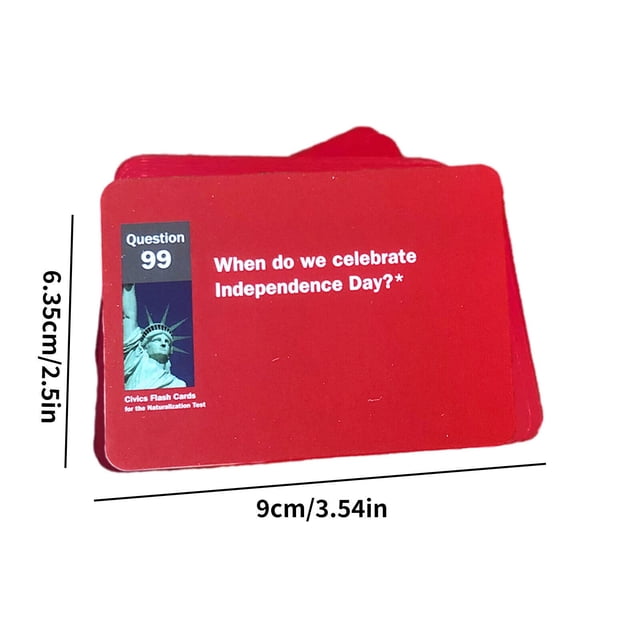 JJKBVCLO Citizenship Cards 2024 Naturalization Test Study With 100QA 100 Question Cards For The U.S. Citizenship Naturalization Test