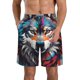 thumbnail image 1 of Fotbe Tie-Dye Wolf Head Trajes de Baño Estampados para Hombre, Shorts de Verano de Secado Rápido, Ropa de Playa, Bañadores-3X-Large, 1 of 6