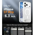 thumbnail image 3 of Funda Delgada Translúcida Mate con Soporte Oculto, Compatible con iPhone 17 Pro 6.3" - Mate Transparente, 3 of 8