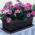 thumbnail image 4 of HC Companies 29.5 In Outdoor Fluted Plastic Venetian Flower Box (3 Pack), 4 of 11