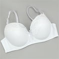 thumbnail image 5 of Uqiangy Underwire Bras for Women Womens Lace Bra Anti-Sagging Breast Bra Brassiere for Women Lace Bralette No Wire Bras for Women Womens Tops White 85B, 5 of 7