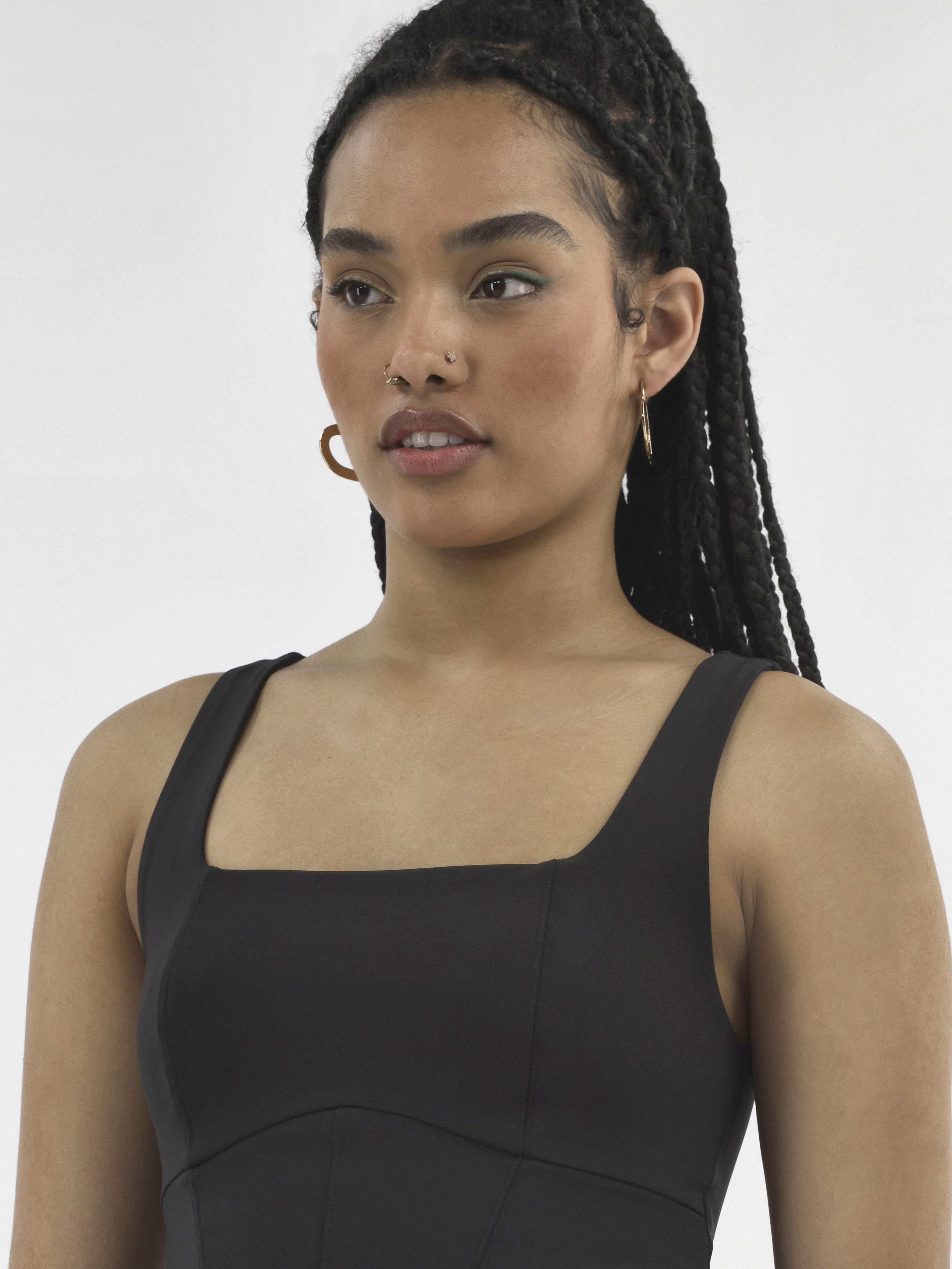 No Boundaries Active Square Neck Top and Skort Set, 2-Piece, Women's