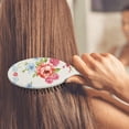 thumbnail image 4 of Hair Brush Pioneer Colorful Floral Cushion Base Hair Brushes Touch Paddle Oval Hairbrush, 4 of 7