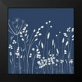 thumbnail image 2 of Northern Lights 15x15 Black Modern Framed Museum Art Print Titled - Indigo Flowers II, 2 of 5