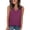 Purple, variant on Summer V Neck Tank Tops for Womens Solid Color Casual Loose Fit Sleeveless Blouse for Everyday and Layering S-5XL Navy