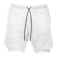 thumbnail image 3 of S SERENABLE 2 in Running Shorts Built In Base Layer Short Pants Pocket White L, 3 of 9