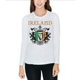 thumbnail image 1 of St. Patricks Day Heraldic Irish Harp Juniors Long Sleeve T-Shirt White SM, 1 of 1