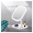 thumbnail image 3 of Makeup Mirror With LED Light 180 Degree Rotation Table Adjustable Comestics Compact Mirror 3 Color Light Modes Vanity Mirror ,Widely Use, 3 of 6