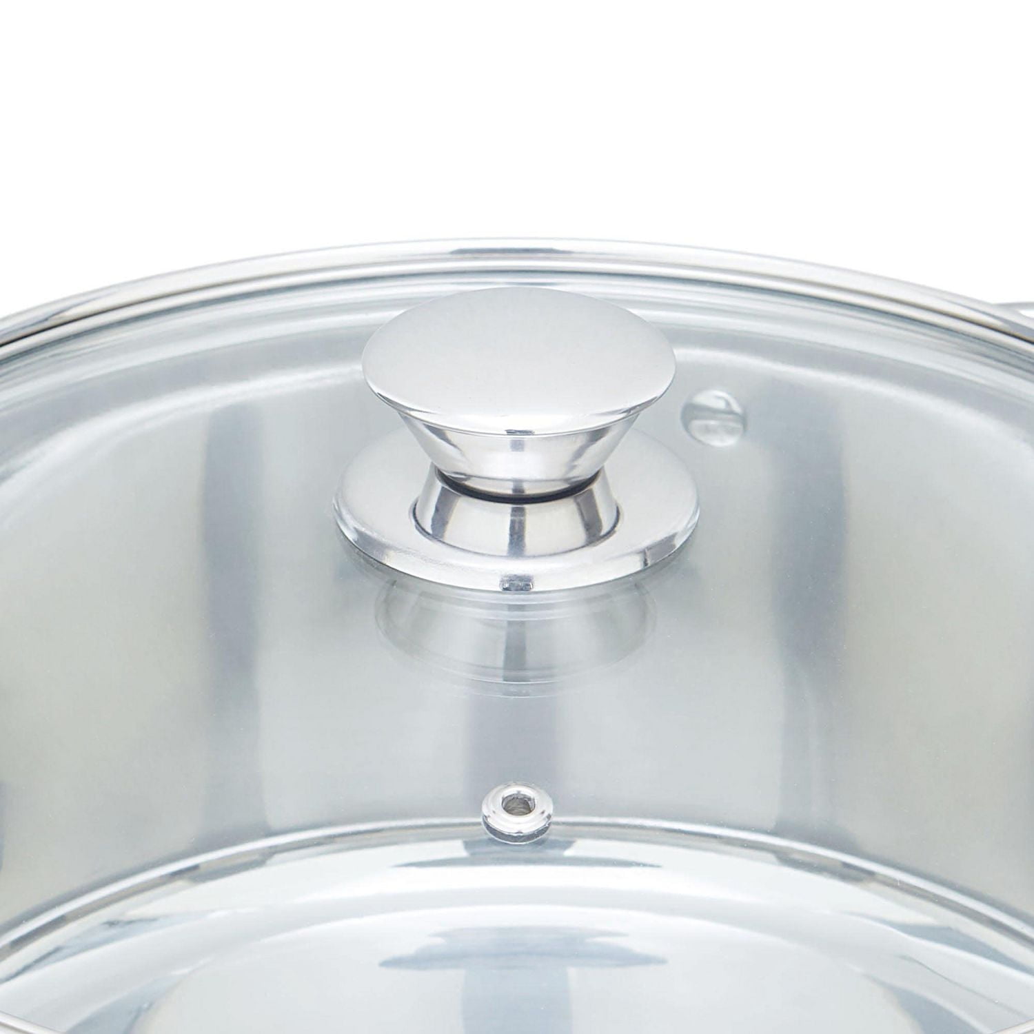 Faitout en acier inoxydable avec couvercle en verre Mainstays 5 pte, prêt pour l’induction