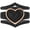Black and Rose Gold, variant on Stackable 3-Piece Ring Set - Women's Silicone & Metal Frame Heart Collection