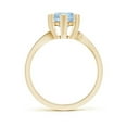 thumbnail image 2 of Angara Natural 1.12 Ct. Aquamarine Solitaire Ring in 14K Yellow Gold for Women (Ring Size: 11.5), 2 of 8