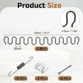 thumbnail image 2 of Upholstery Spring Replacement Kit, 15.8" Carbon Steel Repair Kit, Serpentine Spring, Black, 2 of 7