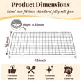 thumbnail image 6 of 2 PCS Cooling Racks for Cooking and Baking, 10 in x  15 in Grid Wire Baking Rack for Oven Cooking, Baking, Grilling, Roasting -Dishwasher Safe Bacon Rack- Fits Jelly Roll Cookie Sheet Pan, 6 of 8