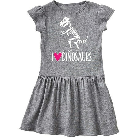 Dinosaur Tyrannosaur Skeleton Girls Toddler Dress