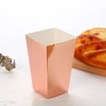 thumbnail image 4 of Cajas de palomitas de maíz de papel para fiesta, palomitas de maíz de oro rosa, bolsa de recuerdo de Sanck, decoración de fiesta de cumpleaños para niños, boda de Navidad, 4 of 4