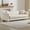 Beige + Velvet + 3 Seat + Foam, variant on ChenyueFurn 62" Velvet Chesterfield Loveseat with Rolled Arms,Grey