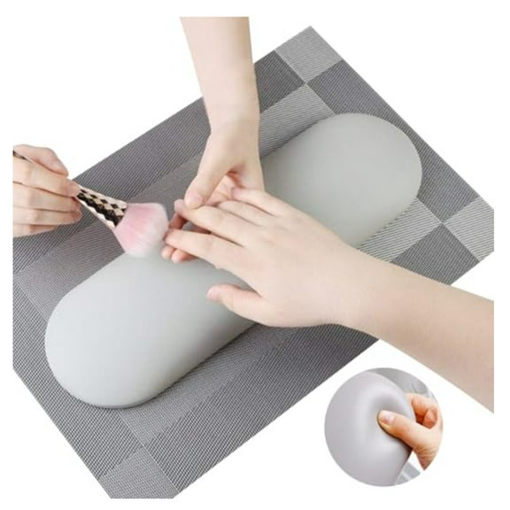 Manicure Hand Rest Salon with Anti Slip Mat, Grey