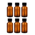 thumbnail image 1 of Botellas de vidrio ámbar Doromy de 30 ml, paquete de 6, 1 of 5