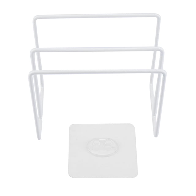 Organisateur de Cuisine Mural Auto-Adhésif pour Support de Support de Support de Planche à Découper (Blanc)