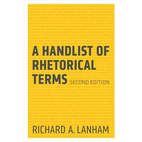 A Handlist of Rhetorical Terms (Edition 2) (Paperback)
