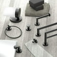 thumbnail image 4 of Gatco 4636MX Glam Vanity Glass Shelf, Matte Black, 4 of 4