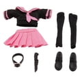 thumbnail image 1 of Milaget 1/12 Female Action Figure Sailor Uniform Accessory Practical Outfit Clothing Black Pink Short, 1 of 7