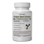 Grape Seed Extract - 95% Polyphenols - 400mg, 120 Vegetable Capsules - Cardiovascular Health - High Antioxidant Content - Healthy Blood Flow - Immune System Support - Brain Health