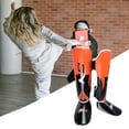 thumbnail image 4 of Espinilleras Muay Thai Artes Marciales Pierna Protectora Mma Kickboxing Kung Fu Naranja L Adulto SM SunniMix Espinilleras MMA, 4 of 8