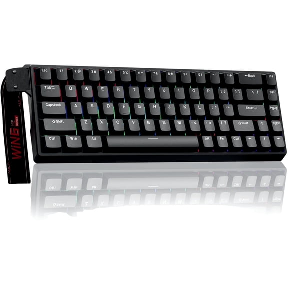 Aula WIN68 HE - 60% Mechanical Hall Effect Gaming Keyboard Wired, Magnetic Switch (Grey/Black)