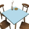 thumbnail image 1 of Elastic Edge Fitted Card Table Covers, Light Blue Pattern Printed on Stretchable Polyester Table Cloth, for Outdoor Picnic Camping and Indoor Kitchen Dining Party, Fit for 24" x 24"Square Table, 1 of 1