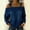 A1_Dark Blue, variant on Denim Cold Shoulder Buckle Strap Long Sleeve Jean Blouse Womens Denim Tops And Blouses Vintage Wash Denim Top Off The Shoulder Blouse Off The Shoulder Denim Cold Shoulder Top Blue L