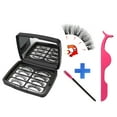 thumbnail image 2 of False Eyelashes Mirror Box,2 Pairs 3D Lashes Thick Eyelashes Reusable Cruelty-Free Eyelash Set,Contains Tweezers By PAKASEPT, 2 of 11