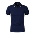 thumbnail image 3 of High Quality Cotton Summer New Men's Short Sleeve Polo Shirt Vintage Fashion Short Sleeve Solid Color Top Business Casual Style, 3 of 6