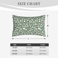 thumbnail image 4 of Sikiie Flowers With Leaves Print Plush Pillow Cover, Wrinkle-proof and Stain-resistant Pillow Protector without Pillow Core, Home Decoration-20"x30", 4 of 6