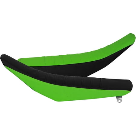 Colored Seat - Flu Designs 3 Panel Colored Pleated Grip Seat Cover Green Side Black Top 25307
