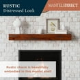 thumbnail image 2 of Mantels Direct Breckenridge 48" Rustic Distressed Wood Fireplace Mantel Shelf - Cherry, 2 of 9
