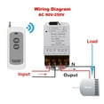 thumbnail image 3 of 433MHZ Wireless Remote Switch AC 110V/120V/220V/ 30A 1CH Relay RF Remote Control Light Switches for Pump Security System, 3 of 8