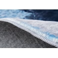 thumbnail image 4 of Amazing Rugs, LLC. "Zara Contemporary" Washable Super Soft Area Rug with Abstract Design Blue/Yellow/Grey 3' x 5' Abstract 0.76 - 1 inch Stain, 4 of 11