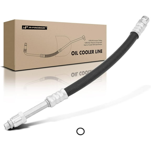 A-Premium Engine Oil Cooler Line Hose Assembly Compatible with Chevrolet G10 G20 1992-1995 G30 GMC G3500 1992-1996 G1500 G2500 1992-1995 5.0L 5.7L