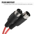 thumbnail image 4 of Convertidor de cable midi a USB, enchufe y reproducir un cable de unión USB de 5 pasteles un midi para piano, 4 of 7