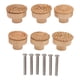 thumbnail image 1 of Perilla de ratán para muebles, tejida a mano, redonda, rústica, decorativa, para cajón de gabinete, tocador, 6 piezas, 1 of 8